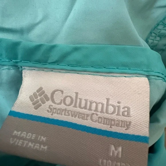 Columbia Aqua Windbreaker with Blue Accents - Picture 2 of 3